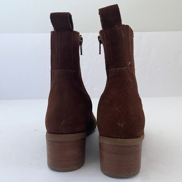 Steven by Steve Madden Brown Wayland Western Suede Boots - Picture 10 of 16